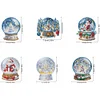 6Pcs Diamond Painting Acrylic Christmas Ball Fridge Magnet for Beginners