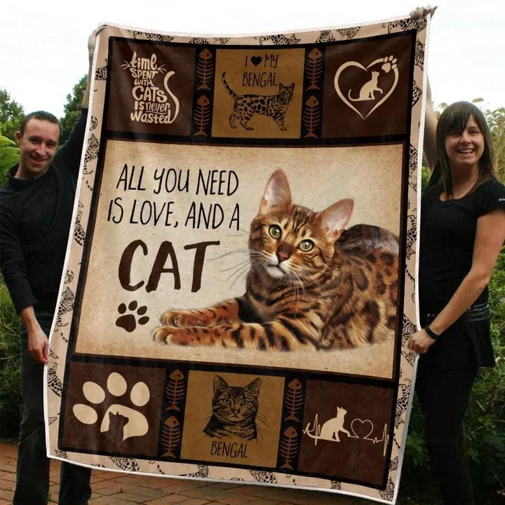 BENGAL CAT BLANKET - BL0101