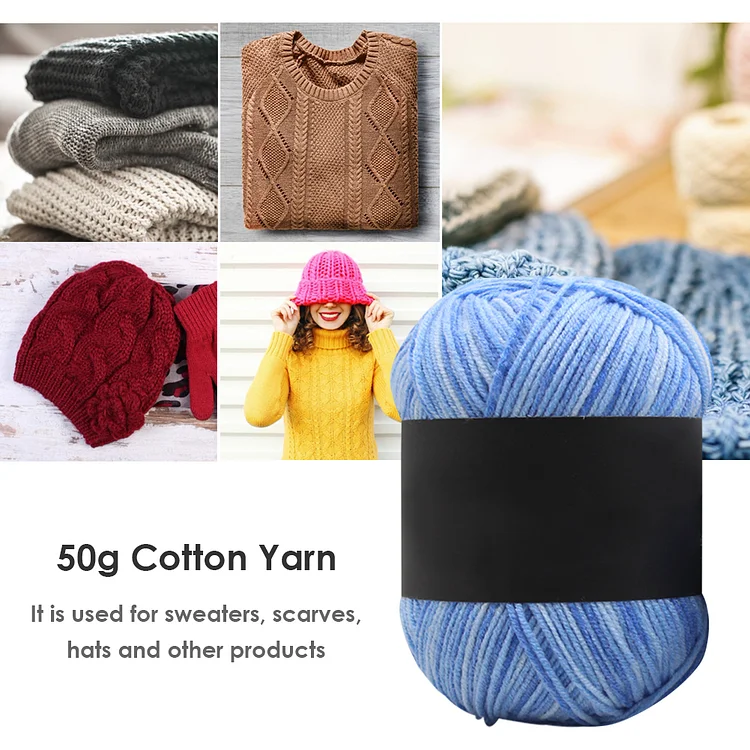 Chic 30 Colors Soft Crochet Yarn DIY Hand Milk Baby Cotton Knitting Wool  Yarn