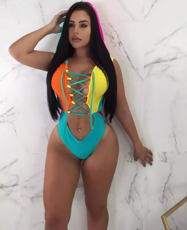 patchwork Swimsuit 240129015