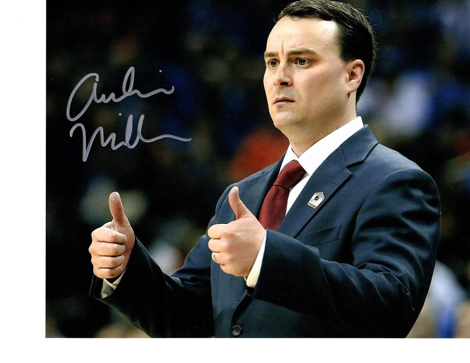 Archie Miller signed autographed 8x10 basketball Photo Poster painting Indiana Hoosiers Coach IU