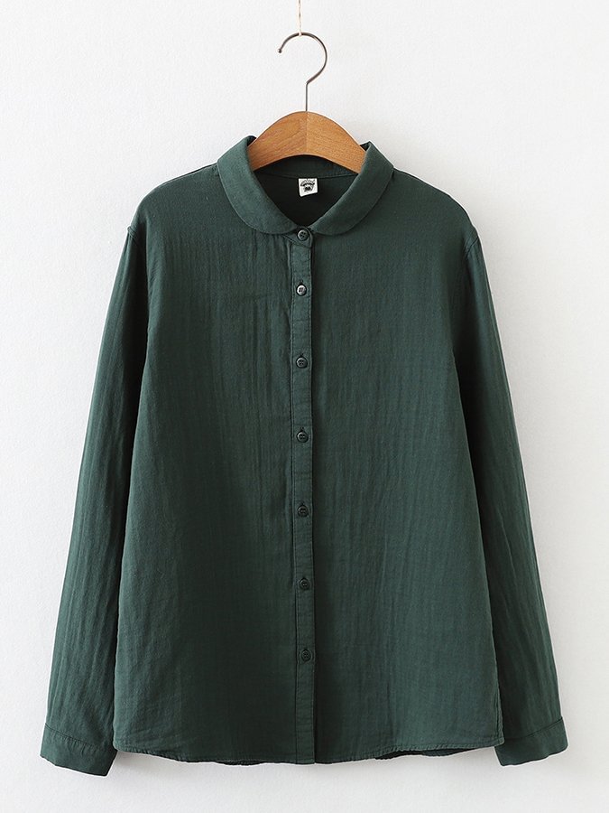 Women's Comfortable Cotton Long Sleeve Shirt