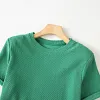 2022 Fashion Clothes Women Summer Short Sleeve T Shirts With Mini Shorts Stretch High Waist Two Pieces Sets Ladies Outfits