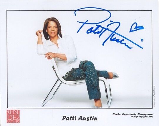 Patti Austin genuine autograph 5x6