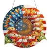Independence Day Sunflower Double Sided - 5D DIY Pendant