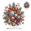 Acrylic Special Shaped Double Sided Effect Christmas Theme Desktop Diamond Art Kit