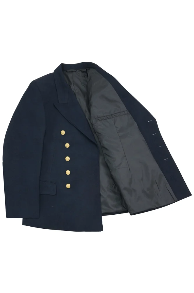   Kriegsmarine German Officer Navy Blue Wool Reefer Tunic Jacket German-Uniform