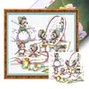 Mouse Makes New Clothes-14CT Stamped Cross Stitch 43*40cm/16.93*15.75in tapestrymarket