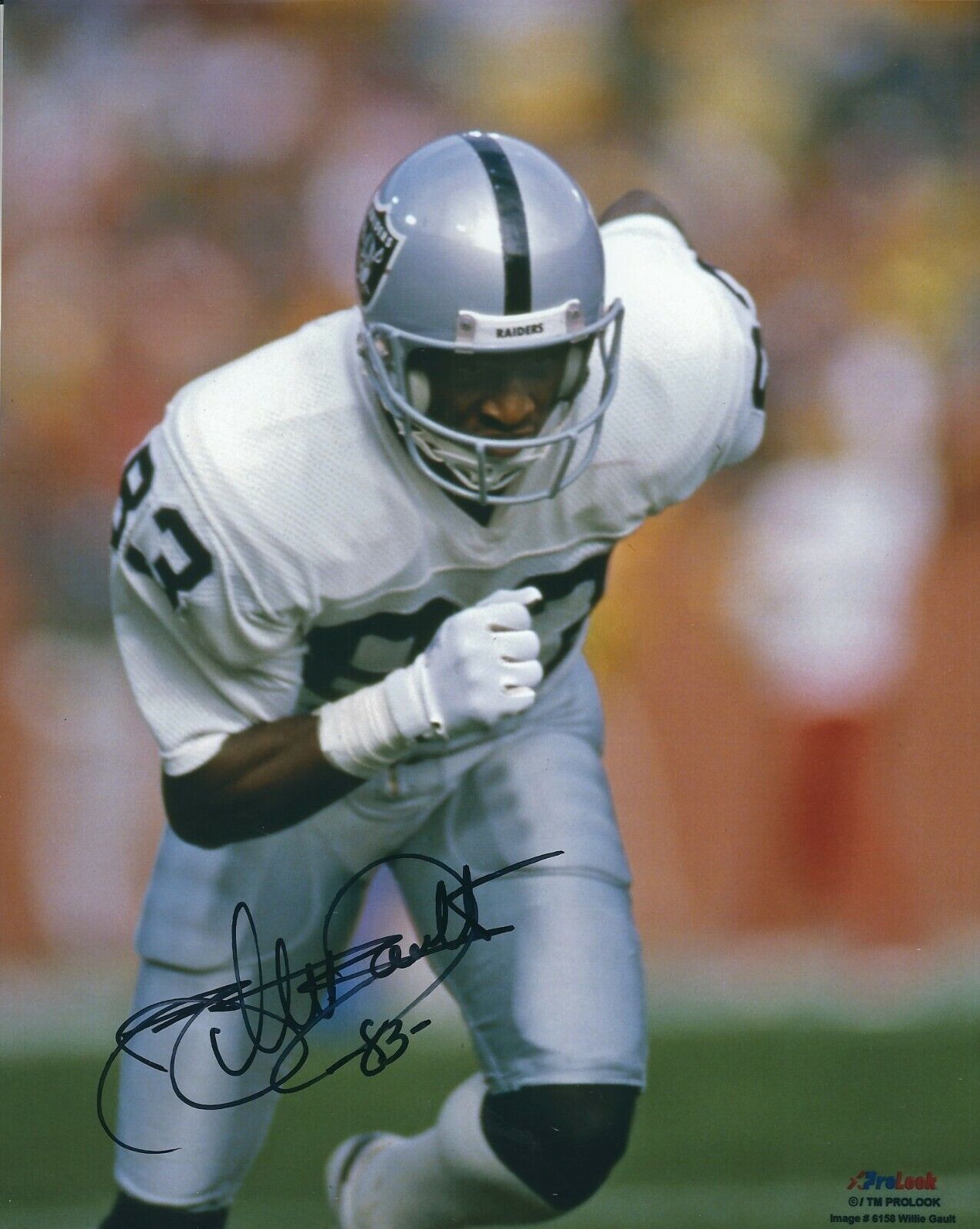 Signed 8x10 WILLIE GAULT Oakland Raiders Autographed Photo Poster painting - w/COA