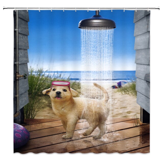

Shower Curtain – Dog Cat-180*180cm, 501 Original