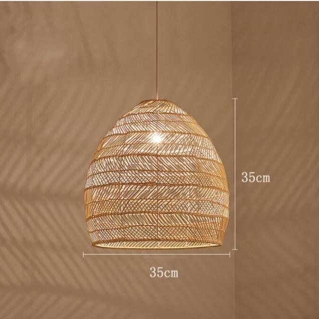 Bamboo Rattan Natural Hand-woven Pendant Lights CSTWIRE