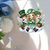 Diamond Painting Acrylic Clover Angel Hanging Pendant
