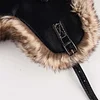 Men's Leather Thick Plush Ear Protection Thunder Hat by Inlyline