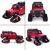TRX4M Snow Tires, 4 Pcs Snow Tires Sets Simulate Carload Tracks Wheel Sandmobile Conversion for 1/18 RC Crawler TRX4M Upgrades (Black)