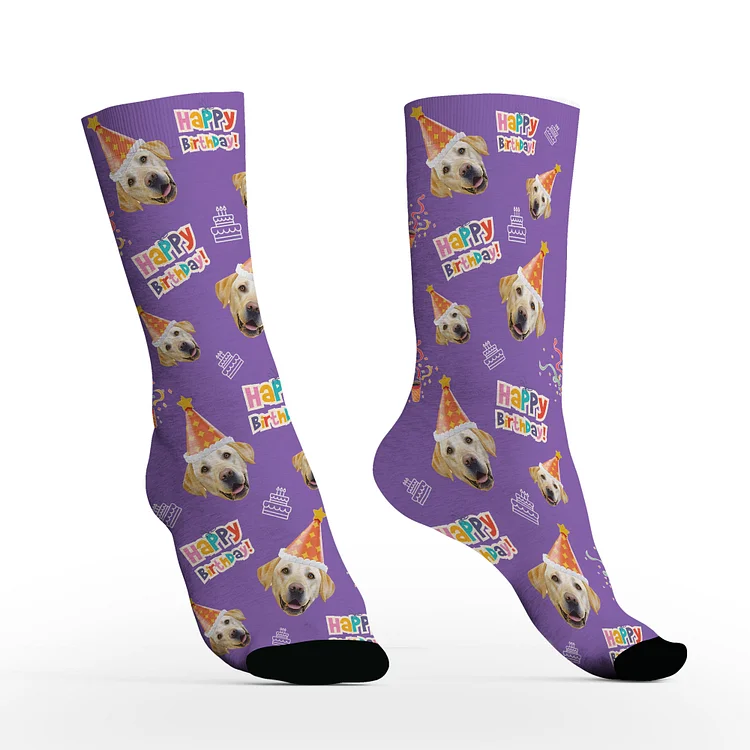 Custom Face Socks with Photos For Birthday