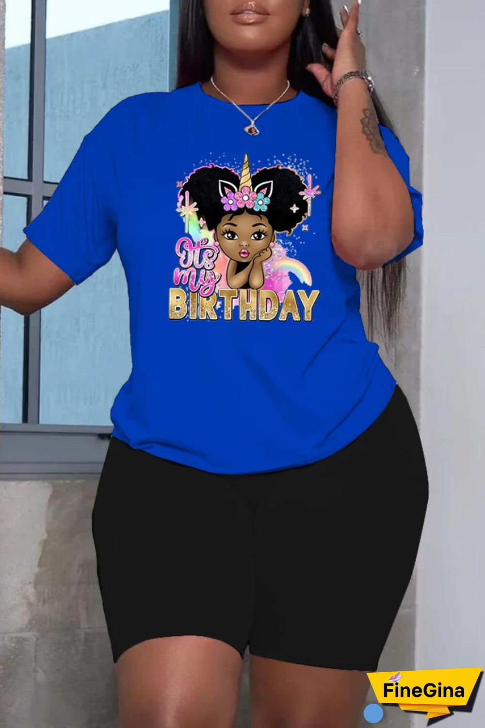 White Black Casual Print Basic O Neck Short Sleeve Two Pieces