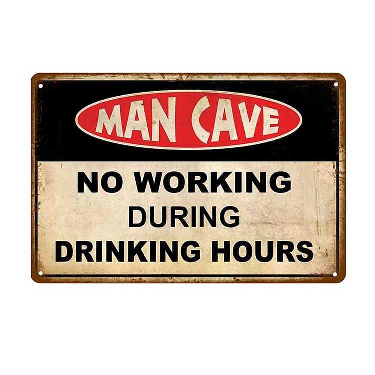 Man Cave Rule - Vintage Tin Signs/Wooden Signs - 8*12Inch/12*16Inch