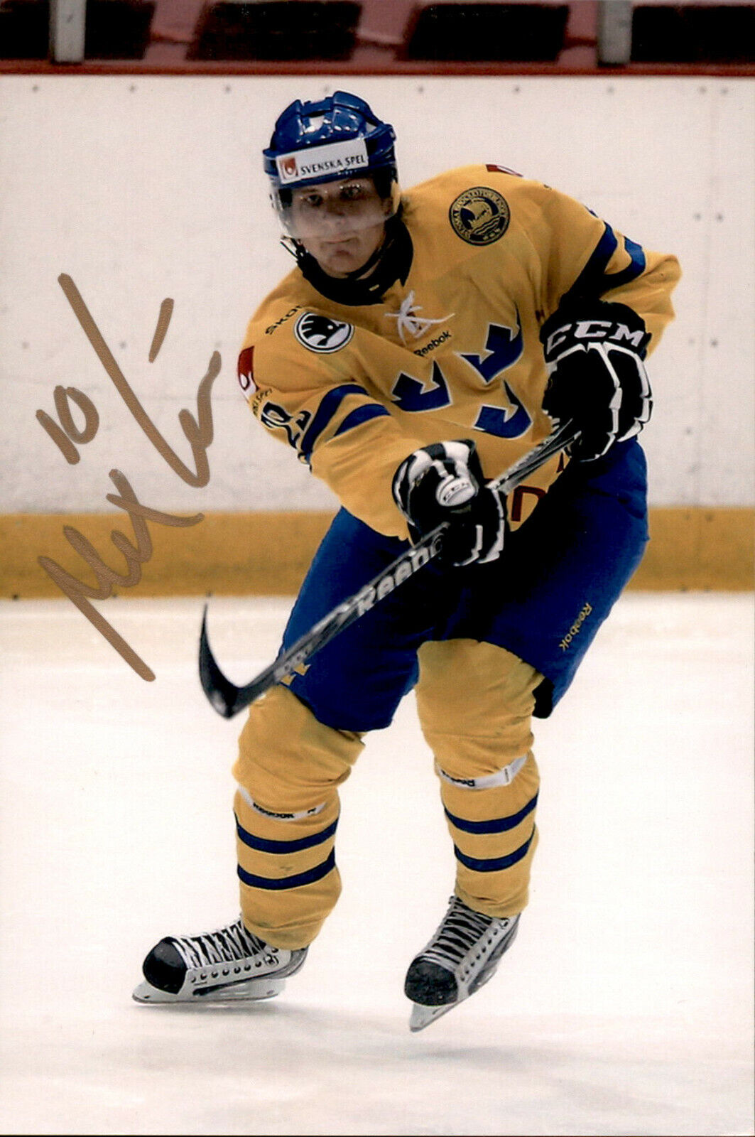 Max Gortz SIGNED 4x6 Photo Poster painting TEAM SWEDEN / NASHVILLE PREDATORS #3