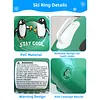 PVC Thickened Ski Ring with Handles Inflatable Ski Board Kids Snow Sledding Tool