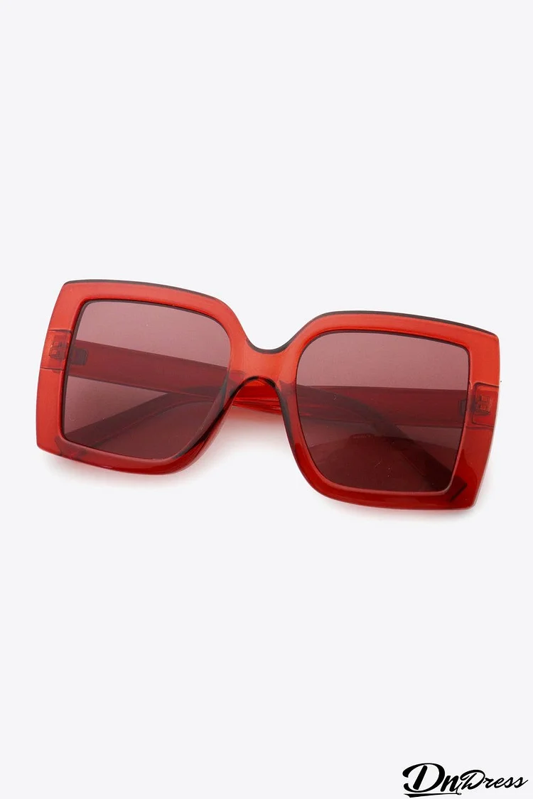 Acetate Lens Square Sunglasses