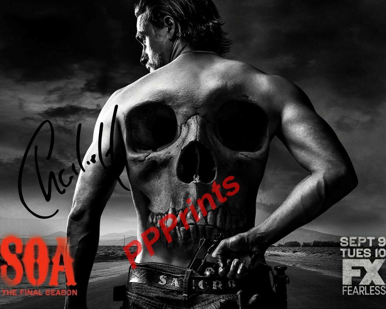 CHARLIE HUNNAM SOA SONS OF ANARCHY SIGNED AUTOGRAPHED 10X8 REPRO Photo Poster painting PRINT