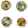 4Pcs Diamond Painting Insects and Flowers Window Pendants Suncatcher Hanging Kits for Home Porch Farmhouse