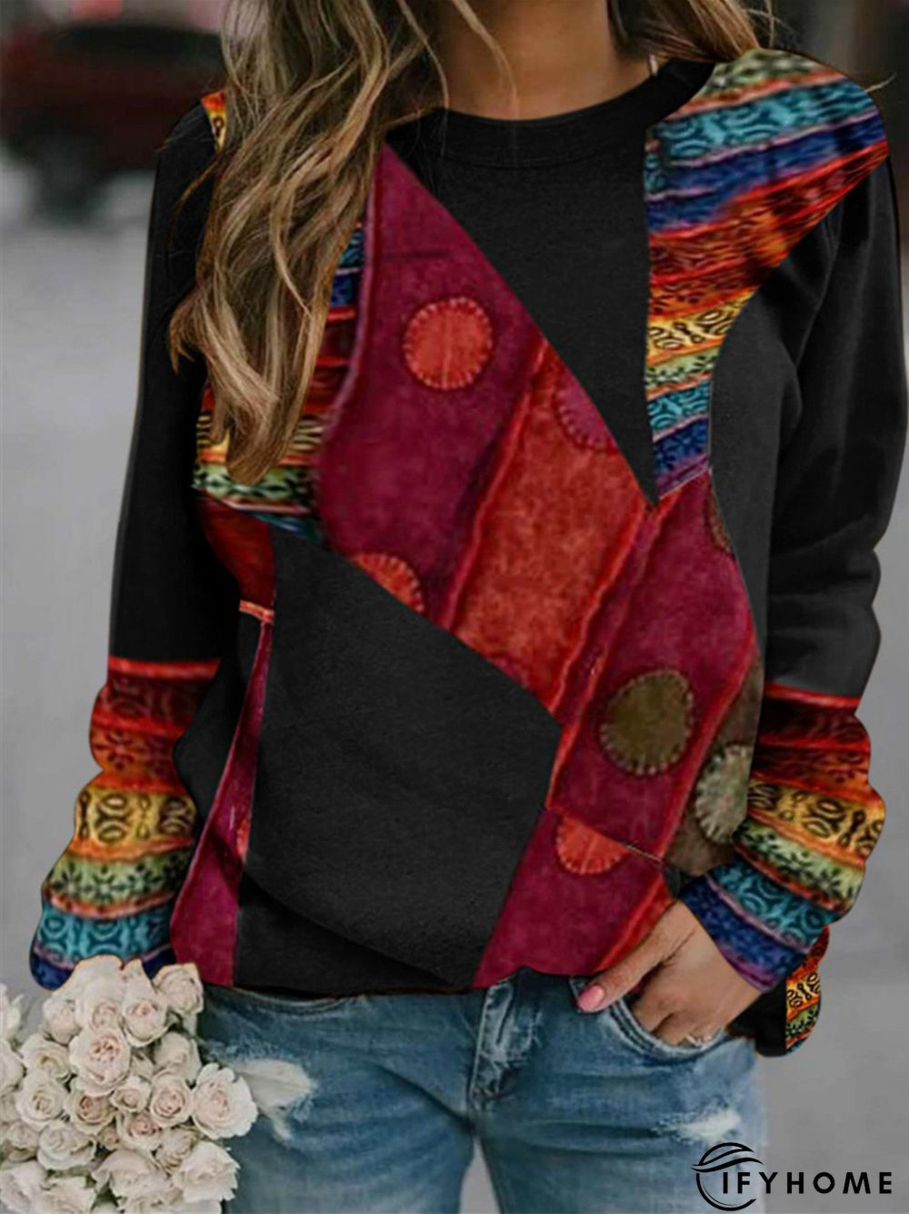 Cotton Crew Neck Casual shirt & Top | IFYHOME