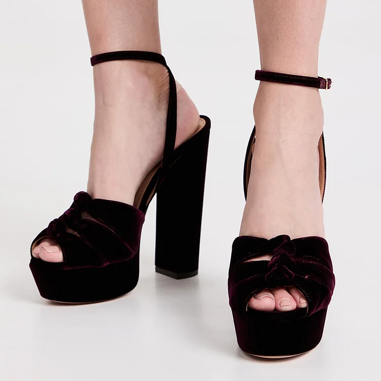 Women's Velvet Heels
