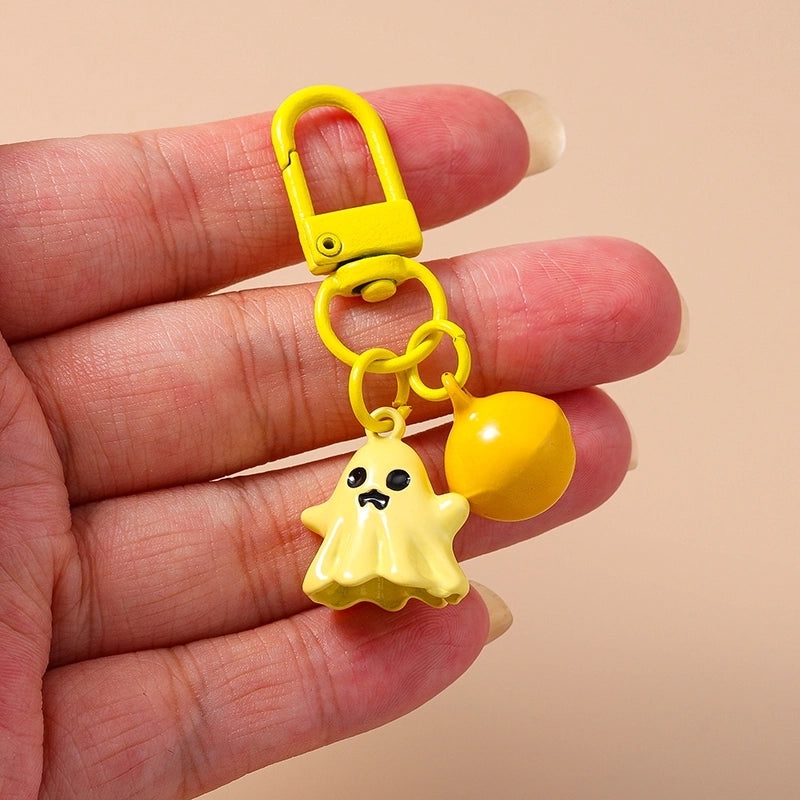 Cartoon Style Cute Commute Ghost Alloy Halloween Keychain