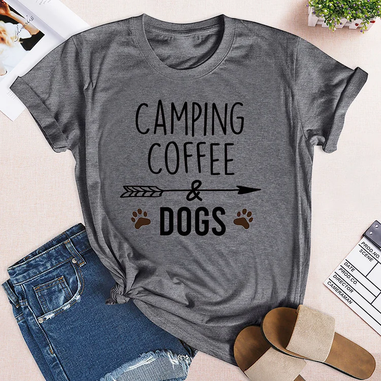 Camping Coffee And Dogs T-Shirt tee-02966#537777