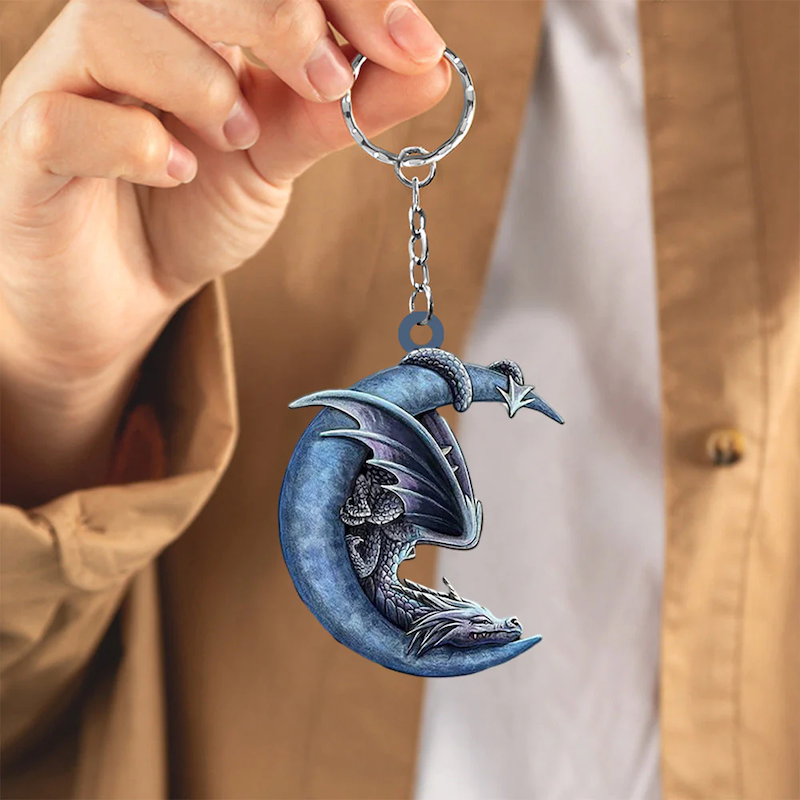 VigorDaily Gift For Dragon Lover Acrylic Keychain DK016