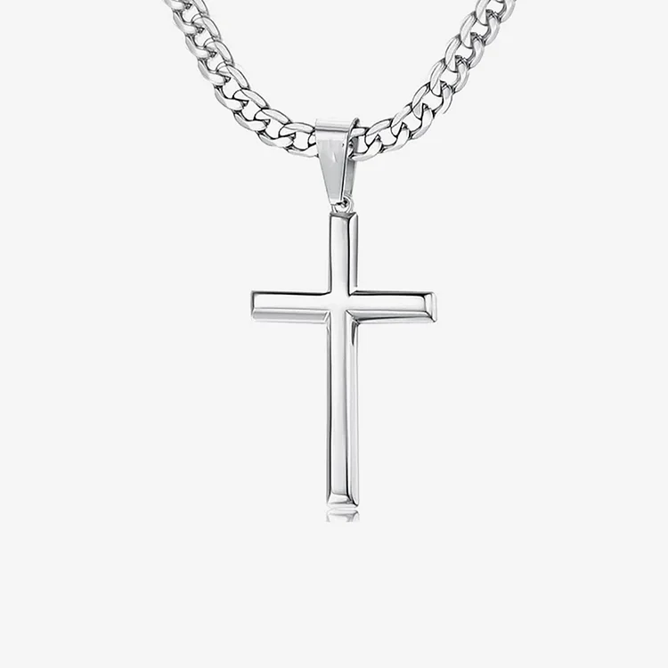 For Grandson - Inspirational Cross Necklace