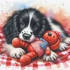 Dog And Bear-11CT Stamped/Counted Cross Stitch 40*40cm/15.75*15.75in tapestrymarket