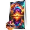 Diamond Painting-DIY Full Round Drill Colorful Abstract Tree(40*60CM)