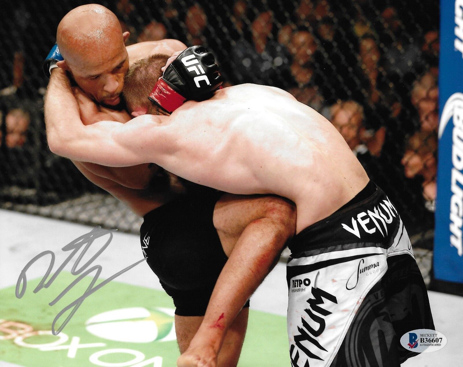 Demetrious Johnson Signed 8x10 Photo Poster painting BAS Beckett COA UFC 174 Picture Autograph 3