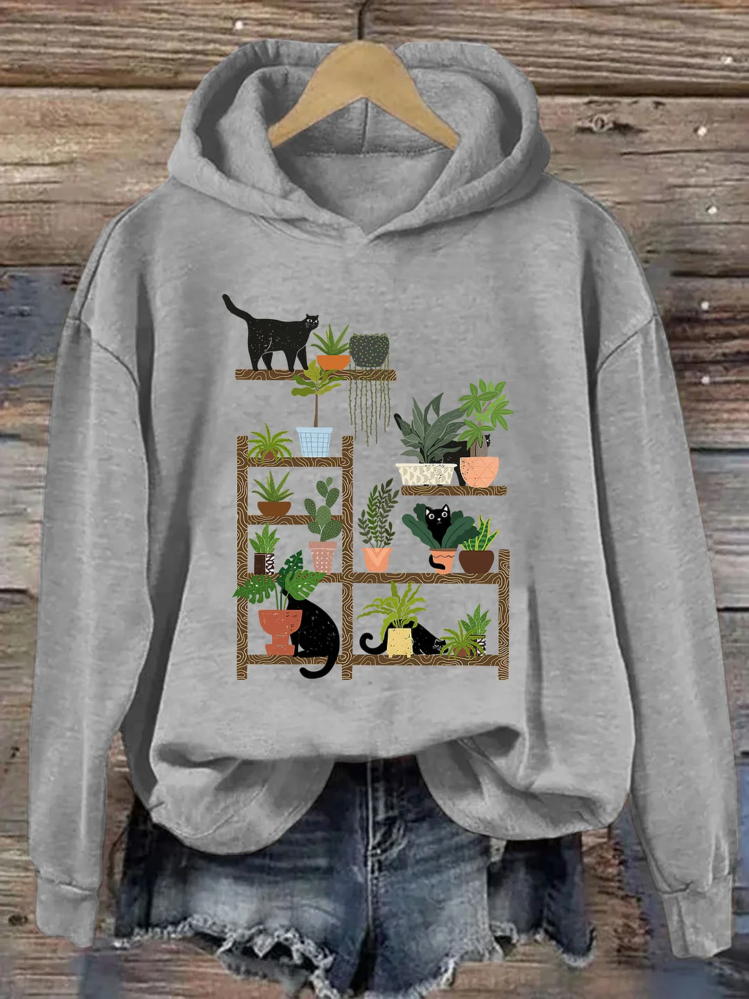 Cats and Plants Hoodie