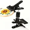 360-Degree Rotatable Embroidery Holder Adjustable Tableside Stitching Frames Clip Non-Slip Portable Metal Embroidery Clip Holder Suitable For Cross-Stitch Accessories