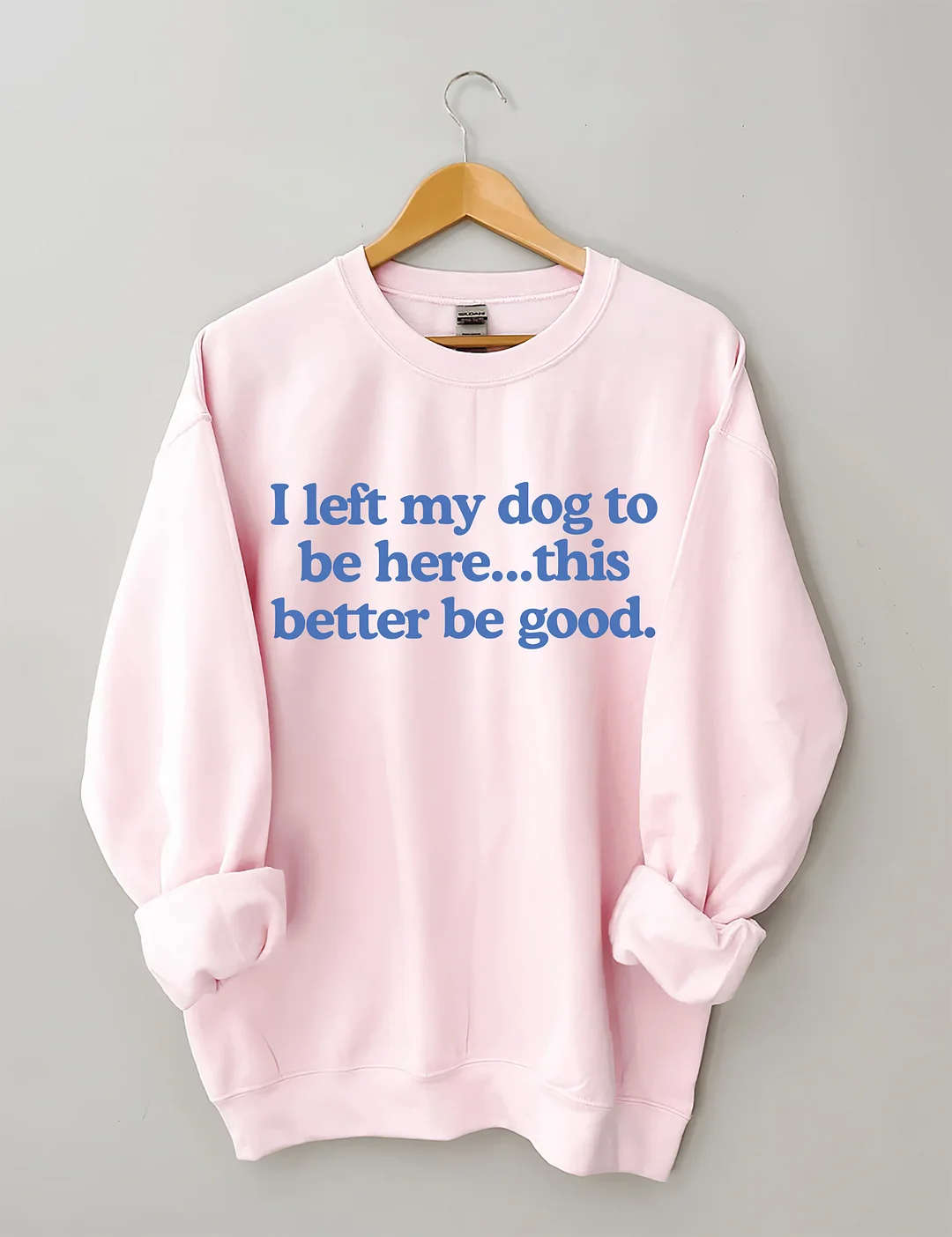 I Left My Dog To Be Here This Better Be Good Sweatshirt