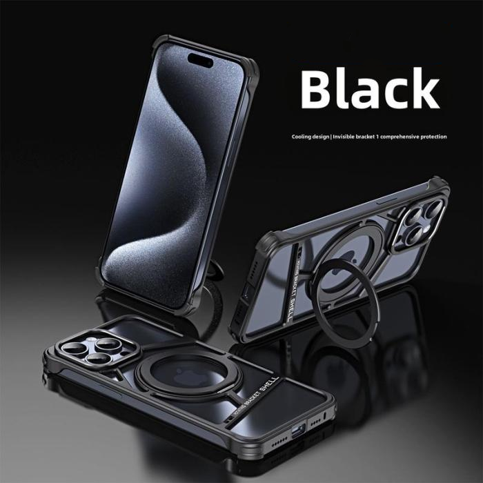 360 ° Rotating MagSafe Suction Hollow Heat Dissipation Phone Case