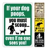 4pcs - Clean Up After Your Dog- Vintage Metal Signs(12*16Inch)