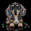 Jewel Puppy-Partial Special Shaped Diamond Painting 30*30CM