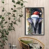 (40*60cm)Christmas Elephant - Full Round Drill Diamond Painting