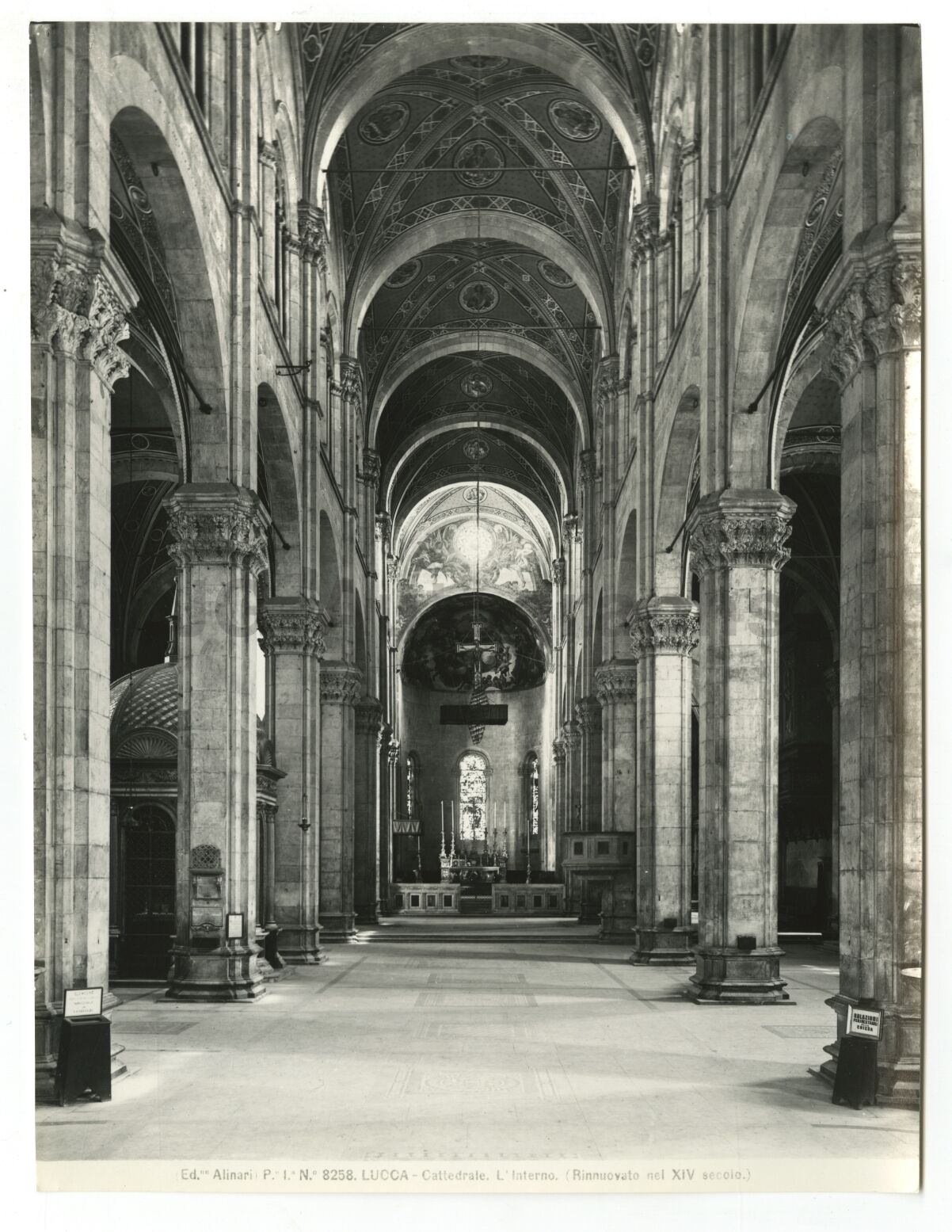 Italian Architecture, Lucca Cathedral - Vintage 8x10 Publication Photo Poster paintinggraph