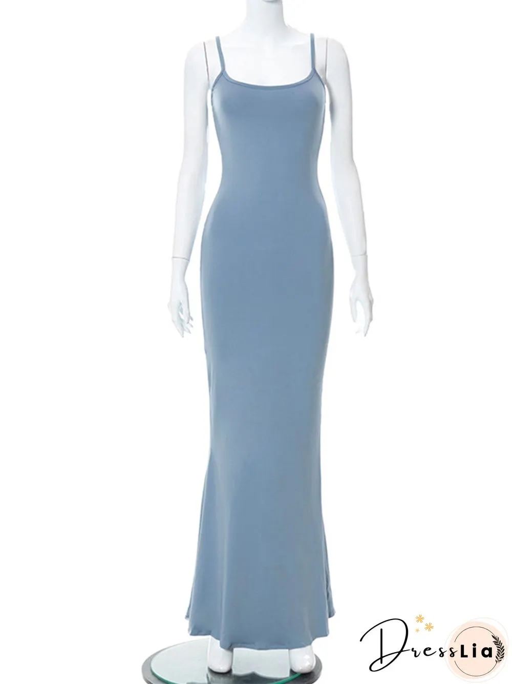 Kardashian Skims Casual Sleeveless High Waist Slim Fitting Sling Dress