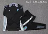 Joyfball 2024/2025 Italy Half-Pull Training Suit Black Soccer Shirt