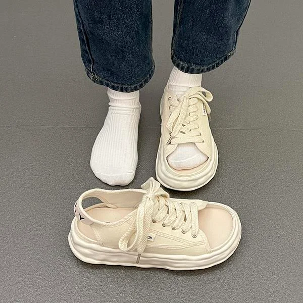 Lourdasprec Female Sandal Comfort Shoes for Women Strappy Heels 2023 Summer Cross-Shoes All-Match Open Toe Girls Velvet Beige Lace Up Clogs