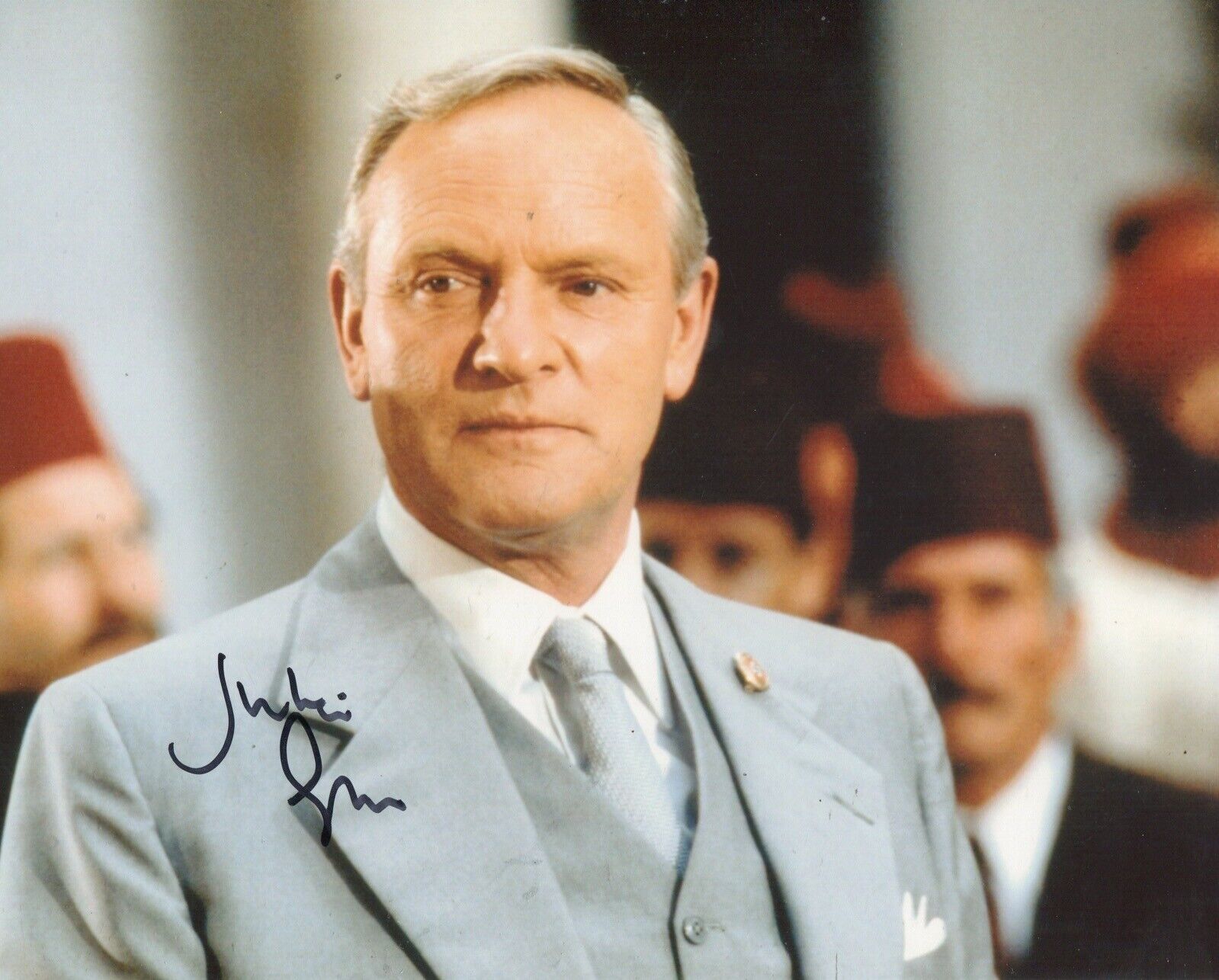 Actor Julian Glover signed INDIANA JONES movie 8x10 Photo Poster painting IMAGE No3