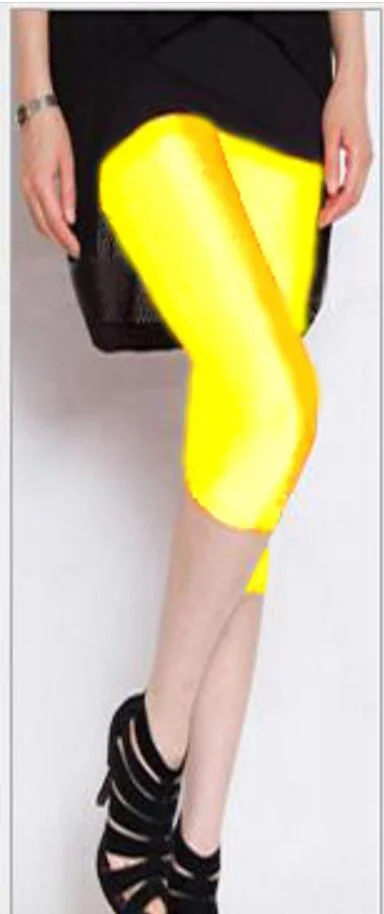 CUHAKCI Summer Fluorescent Shiny Leggings Women Spandex Shinny Pant Elasticity Casual Trousers High Waist Capris