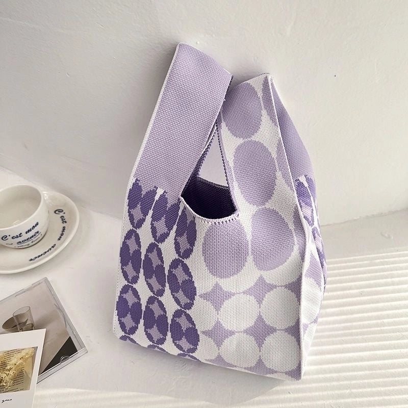 Korean Style Spring And Summer New Arrival Women’s Bag Handbag Bag Fashionable Simple Niche Knitted Bag Vesel Bag Crossbody Bag