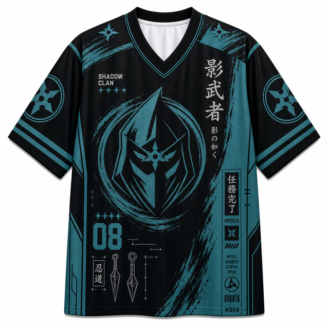 Aqua Shadow Mesh Jersey